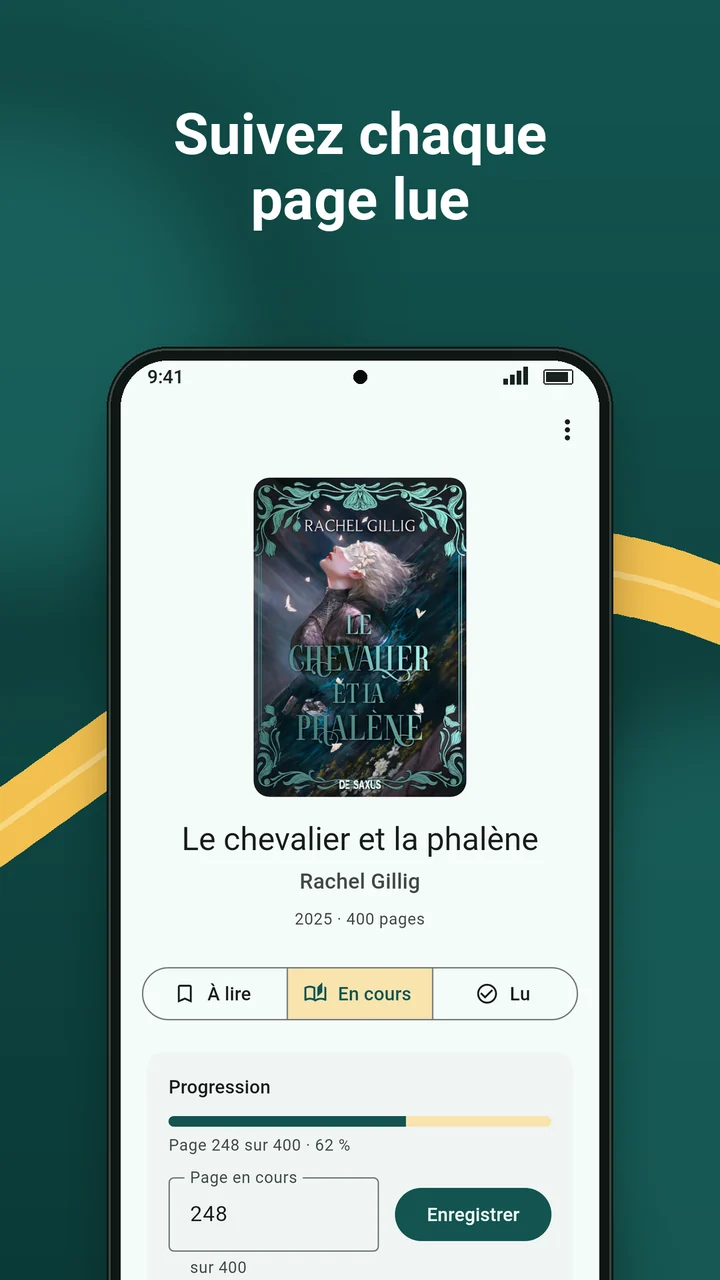 Suivez chaque page lue : la fiche du Chevalier et la phalène, à la page 248 sur 400.